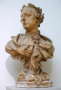 Bust of Emperor Joseph II by Franz Xaver Messerschmidt, Vienna, c. 1765-1770, plaster - Bode-Museum - DSC02931