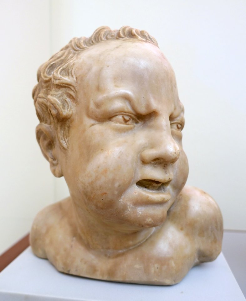 Bust of a bad-tempered boy, circle of Hendrik de Keyser, 1600-1650, alabaster - Bode-Museum - DSC03054
