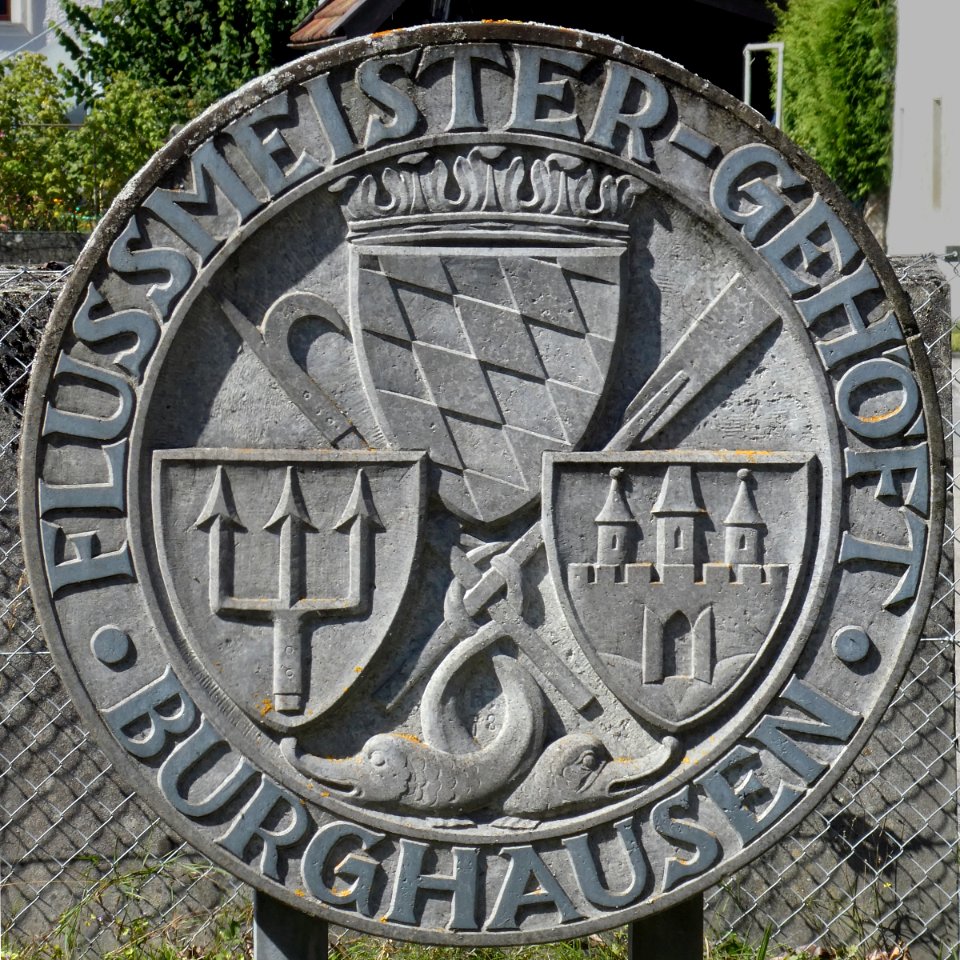 Burghausen, Siegel Flussmeister-Gehöft, 1