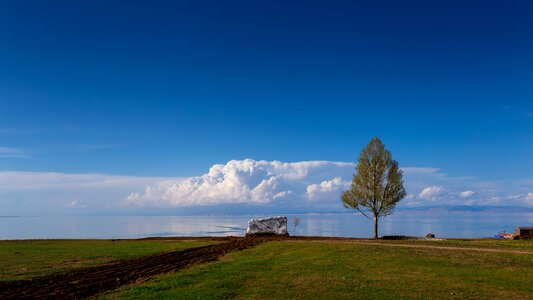 Qinghai lake xining blue sky