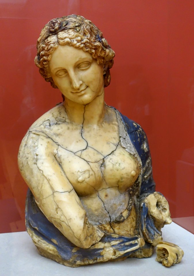 Bust of Flora by Richard Cockle Lucas (1800-1883), wax - Bode-Museum - DSC02998