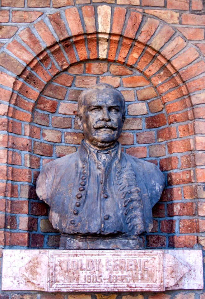 Bust of Ferenc Toldy in the Szeged Pantheon