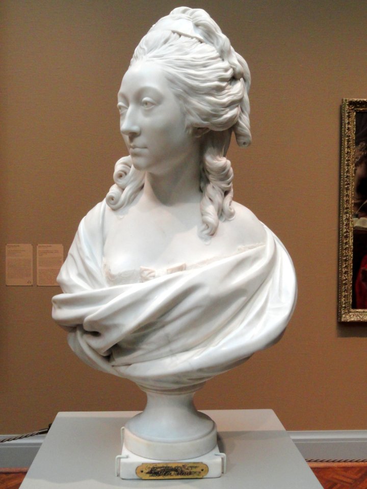 Bust of Anne-Marie-Louise Thomas de Domangeville de Serilly, Comtesse de Pange, 1780, by Jean-Antoine Houdon, marble - Art Institute of Chicago - DSC09492