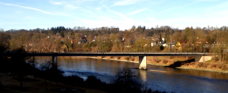 Burghausen, neue Salzachbrücke nach Wanghausen, 2