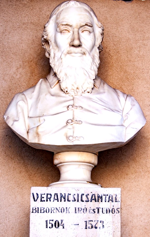 Bust of Antal Verancsics in the Szeged Pantheon