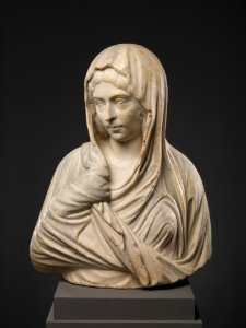 Bust of a Modest Roman Woman of the Severan Period 193-211 CE at The Metropolitan Museum of Art in New York MH