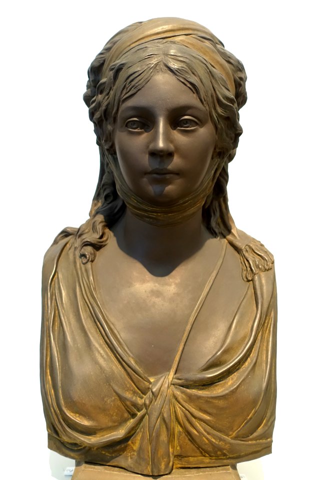 Bust of Crown Princess and the later Queen Louise of Prussia, Johann Gottfried Schadow, 1794-1795, Konigliche Porzellanmanufaktur Berlin, 1803 - Germanisches Nationalmuseum - Nuremberg, Germany - DSC03364