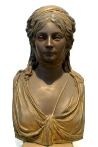 Bust of Crown Princess and the later Queen Louise of Prussia, Johann Gottfried Schadow, 1794-1795, Konigliche Porzellanmanufaktur Berlin, 1803 - Germanisches Nationalmuseum - Nuremberg, Germany - DSC03364