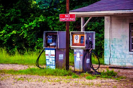 Usa america gas pump photo