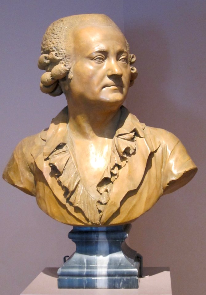 Bust of a Man, terracotta sculpture on marble socle attributed to Augustin Pajou, c. 1792-1794, HAA