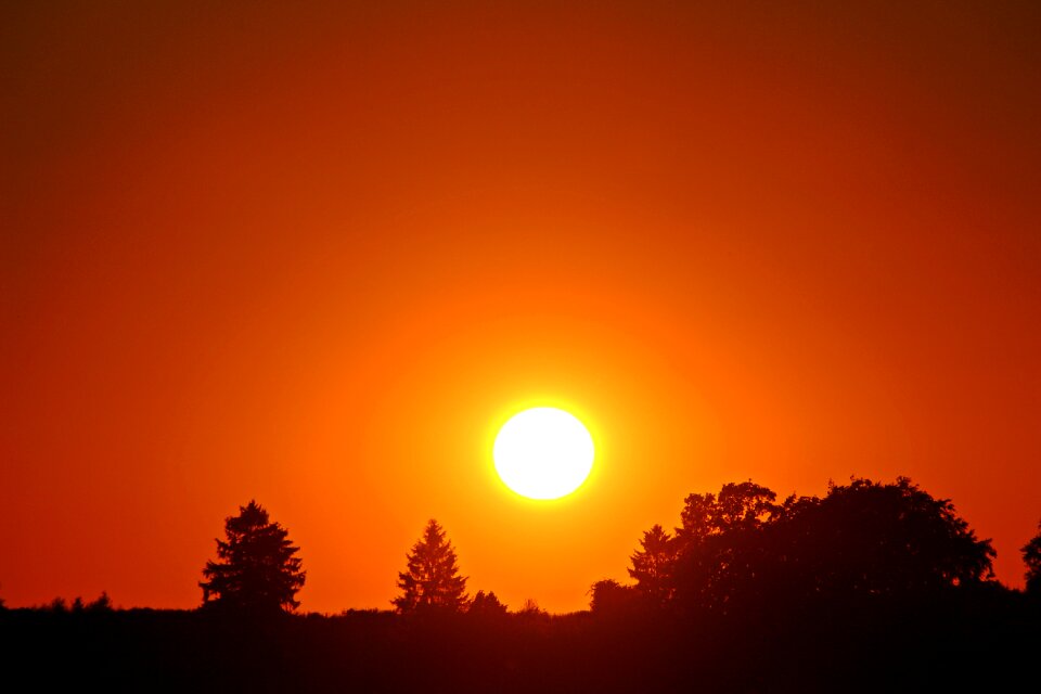 Abendstimmung evening sky setting sun photo