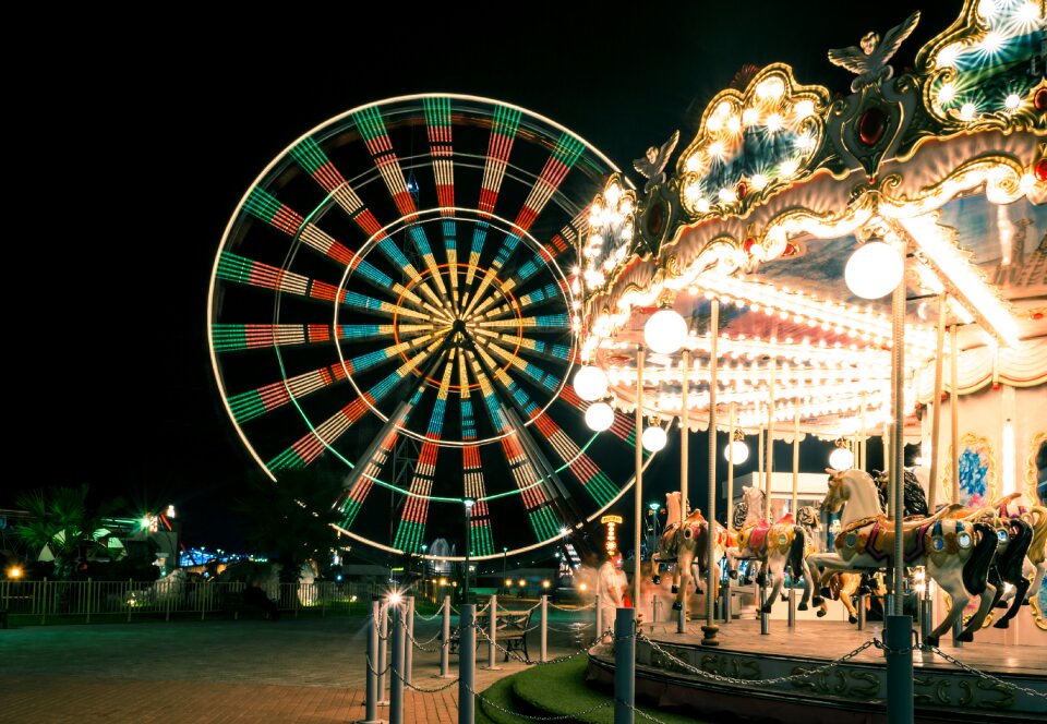Carousel children color image
