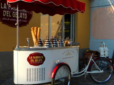 Ice cream cones bicycle photo