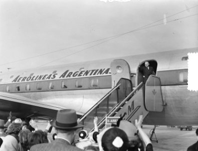 Burgemeester van Urk G. Keijzer vertrekt uiteindelijk naar Argentinie om de bela, Bestanddeelnr 905-0156