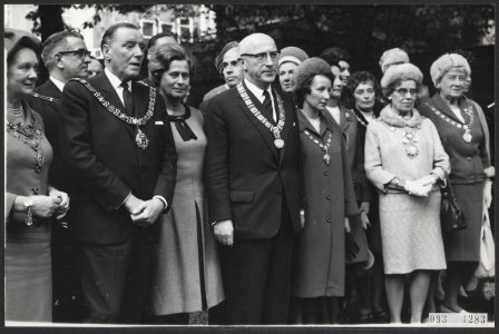 Burgemeesters, echtgenotes, ontvangsten, Groot-Brittannië, Bestanddeelnr 093-1283