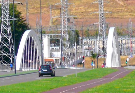 Burgos - Puente sobre el Arlanzón del antiguo Ferrocarril Santander-Mediterráneo