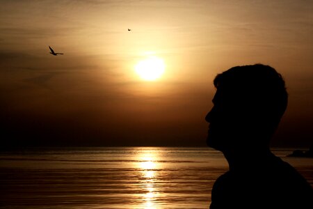 Solar silhouette marine photo