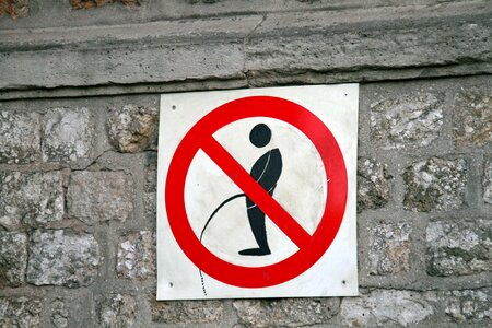 Prohibit forbidden gray street