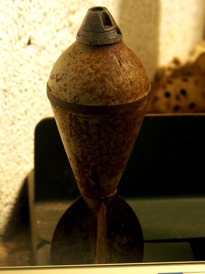 Brand Pneumatic Mortar Grenade, Musée Somme 1916, pic-015