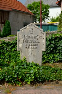 Brandoberndorf, Pfarrgasse 1, Evangelische Pfarrkirche, Kriegerdenkmal, Kreuz WK I