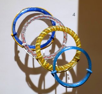 Bracelets, purchased in Jerusalem, c. 1902, glass - Harvard Semitic Museum - Cambridge, MA - DSC06098