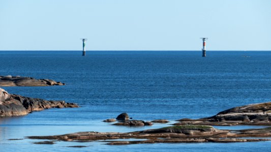 Brandskärs flak and Dynabrott lighthouses seen from Malmön 2 photo