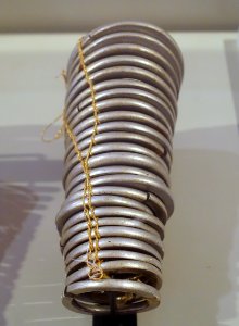 Bracelets, Xtieng, Binh Phuoc, 1990, aluminum - Vietnamese Women's Museum - Hanoi, Vietnam - DSC04046