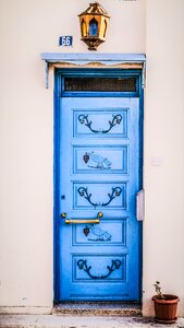 Blue traditional motif