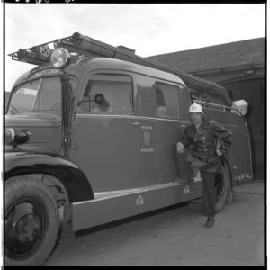 Brandweerwagen brandweer Spijkenisse 1959