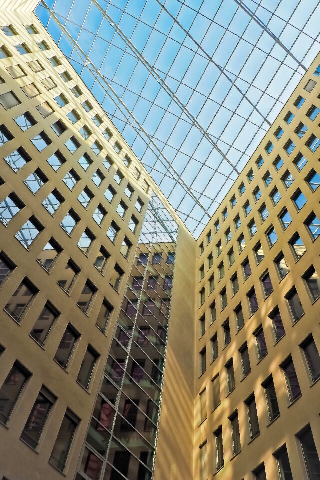 Modern facade sky