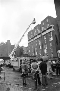 Brandweeroefening bij Sonestahotel, Amsterdam, Bestanddeelnr 929-6339