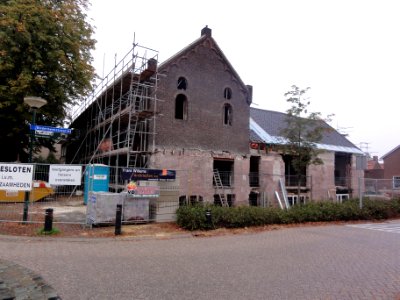 Boxmeer Rijksmonument 518559 opslagruimte, in de steigers
