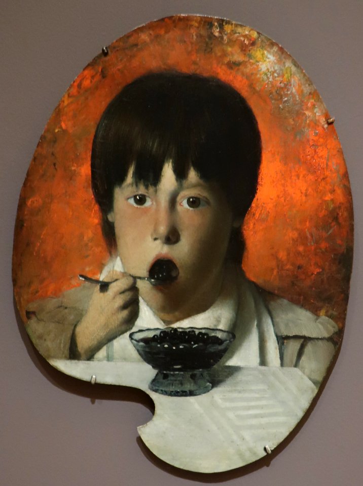 Boy Eating Berries by Joseph Decker