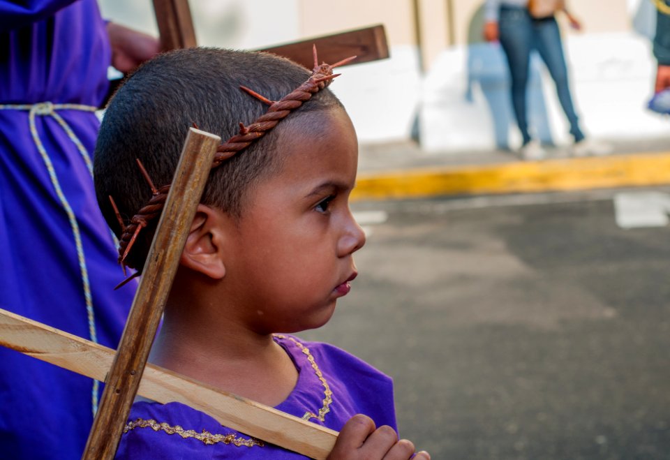 Boy disguised Nazarene