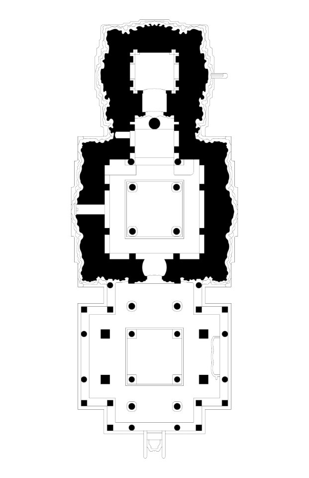 Brahma Jinalaya temple plan, Lakkundi, Karnataka