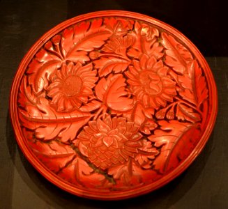 Box, unidentified, lacquer - Östasiatiska museet, Stockholm - DSC09542
