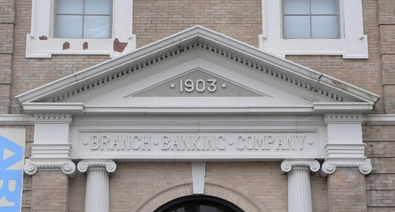 Branch Banking Company (Wilson NC) NE pediment 1