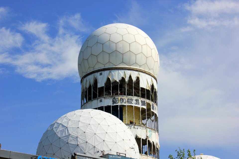 Radar station to listen dome
