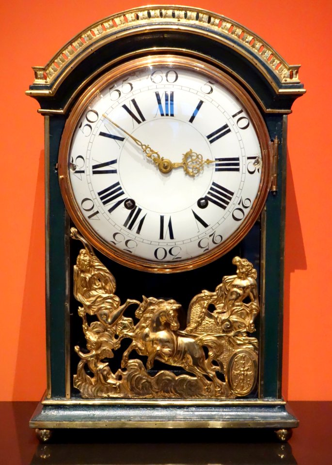 Bracket clock, Johann Gottfried Kaufmann, Dresden, c. 1780 - Mathematisch-Physikalischer Salon, Dresden - DSC07967