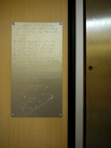 Braille map in E259 toilet