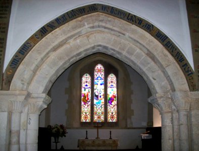 Bramdean church, chancel arch