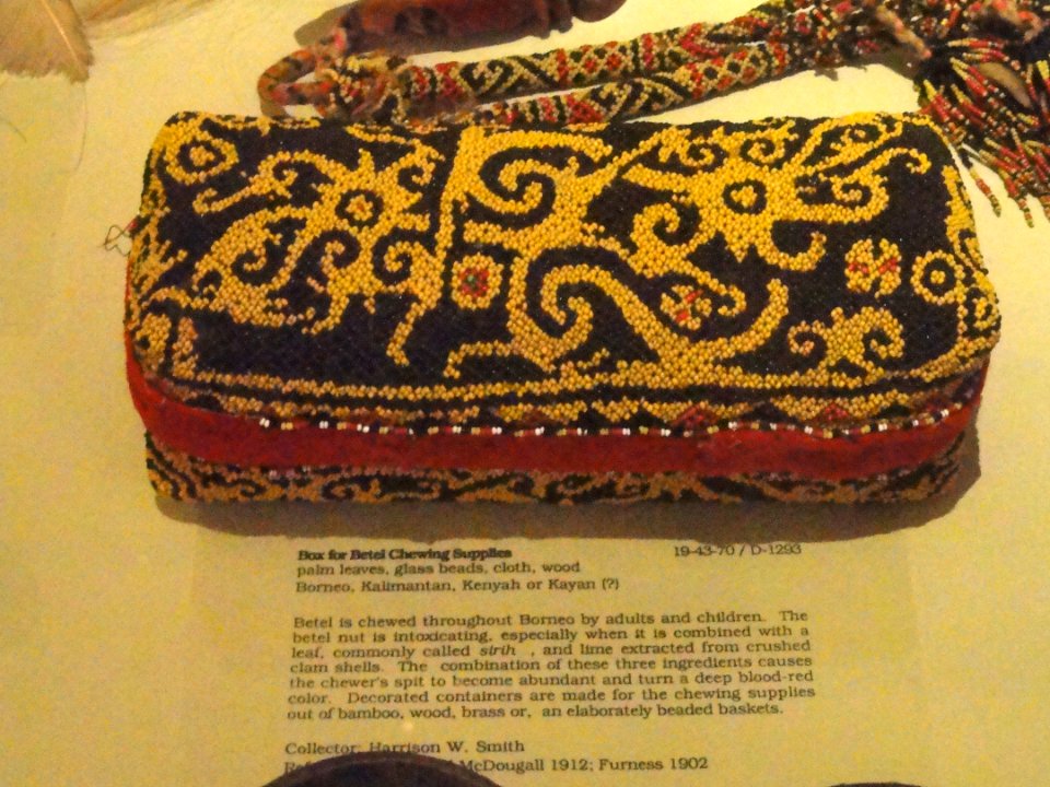 Box for betel chewing supplies, Borneo - Pacific collection - Peabody Museum, Harvard University - DSC05813