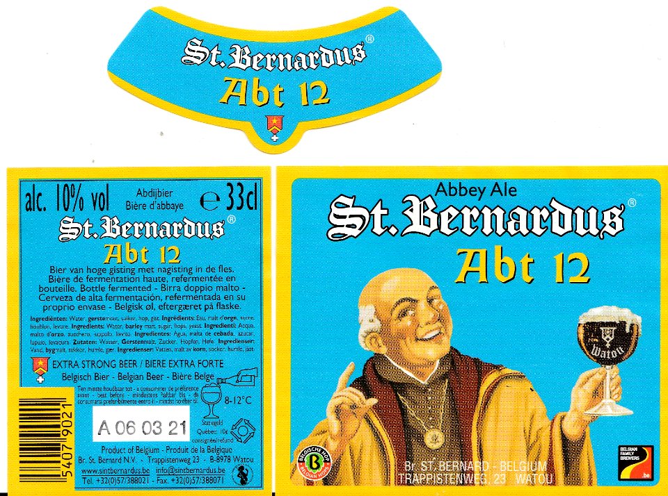 Br. St.Bernard - N. V. - St. Bernardus Abt 12