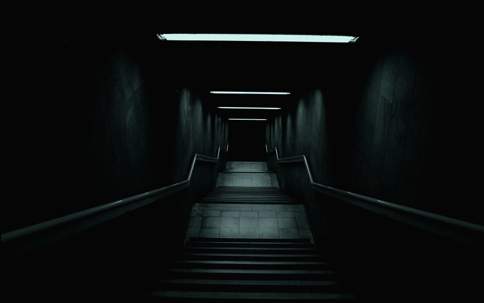 Stairs dawn corridor scary