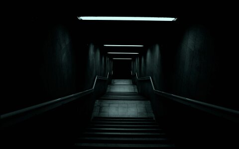 Stairs dawn corridor scary photo