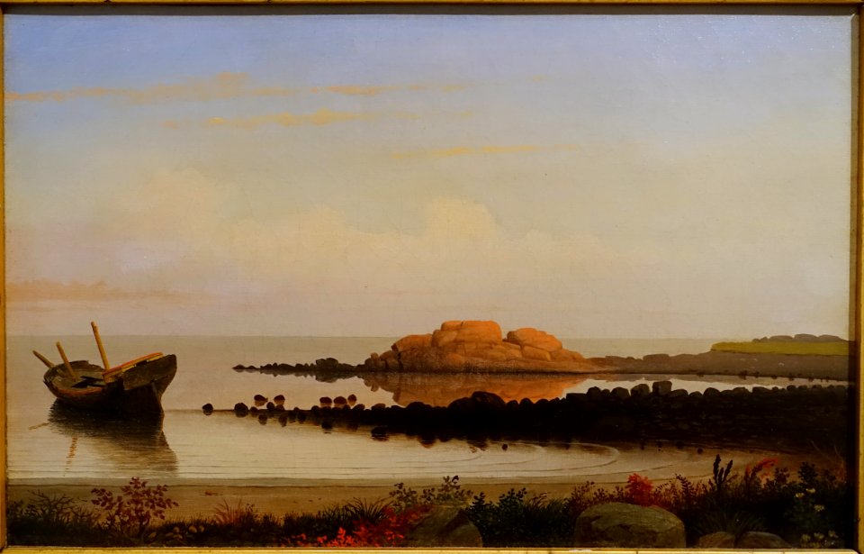 Brace's Rock, by Fitz Henry Lane, 1864, oil on canvas - Cape Ann Museum - Gloucester, MA - DSC01239