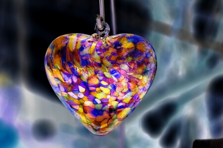 Love symbol love glass heart