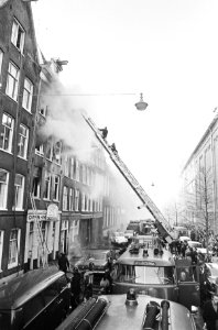 Brand in Quellijnstraat, Amsterdam, Bestanddeelnr 924-1267