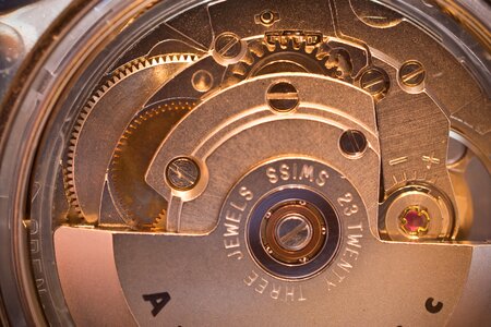 Macro gears wrist watch