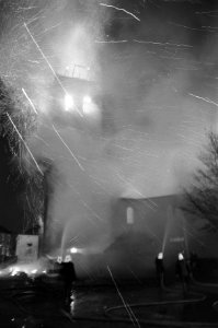 Brand in Grote Kerk , Hilversum, Bestanddeelnr 925-2059